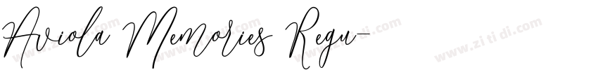 Aviola Memories Regu字体转换